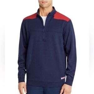 Vineyard Vines Classic Shep Shirt Chili Pepper Half Zip Pullover Jacket Size XXS